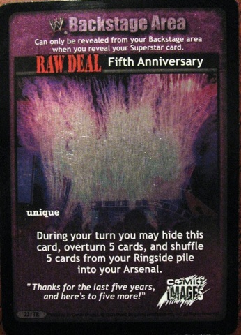 RAW DEAL Fifth Anniversary